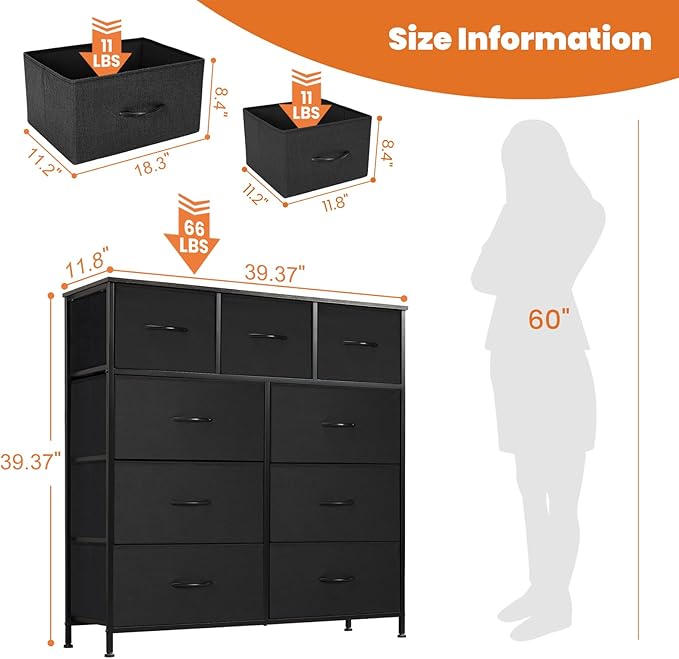 SweetSlims™  9-Drawer Dresser